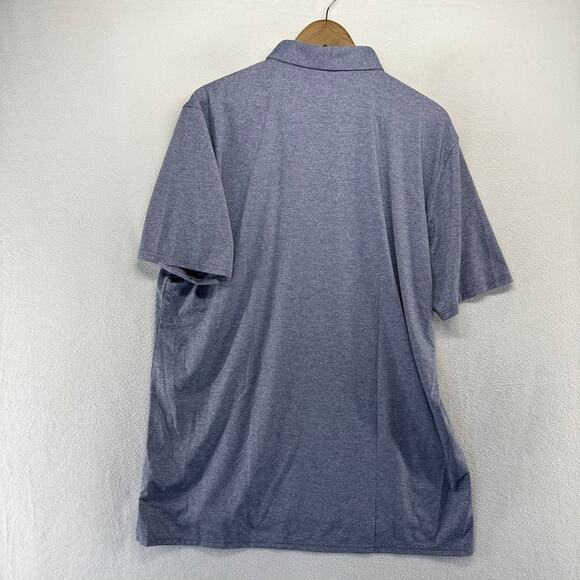 Holderness Bourne Polo Shirt men's XL Blue Chechessee Creek Club Solid Golf tech - Picture 7 of 8